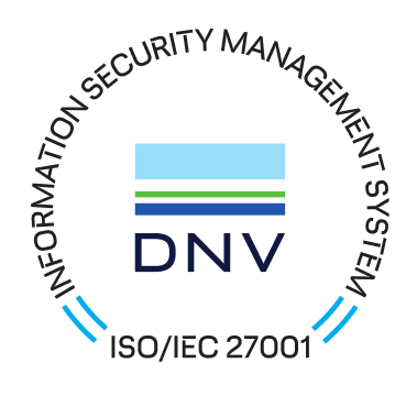 ISO certification logo - information security management system